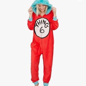 Dr Seuss thing 1 pajama costume